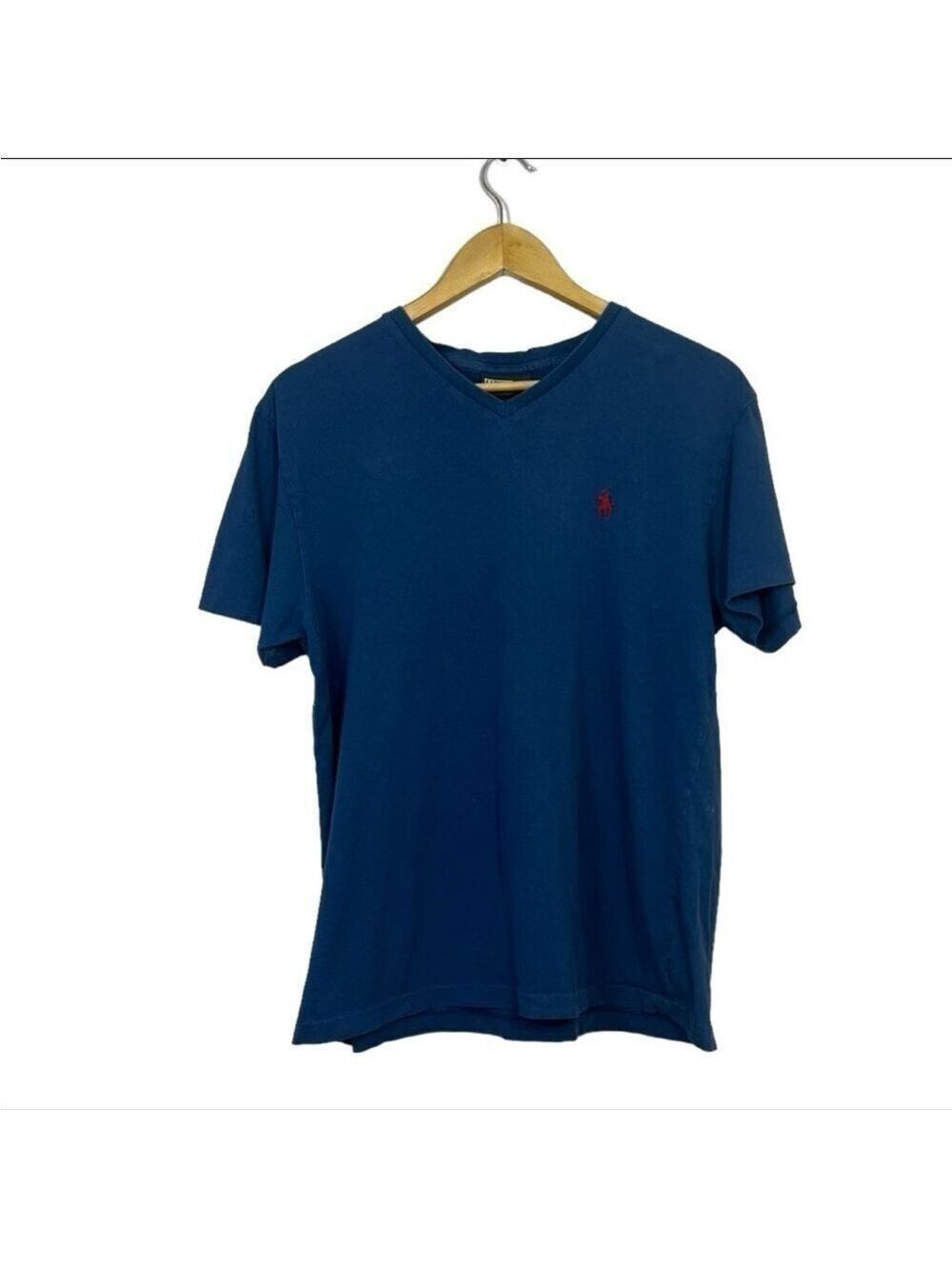 Polo Ralph Lauren Men’s Classic Fit Cotton V-Neck T-Shirt Short Sleeve Sz M Blue